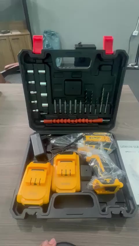 Parafusadeira Furadeira 48V 2 Baterias Com Maleta e Acessórios Completo